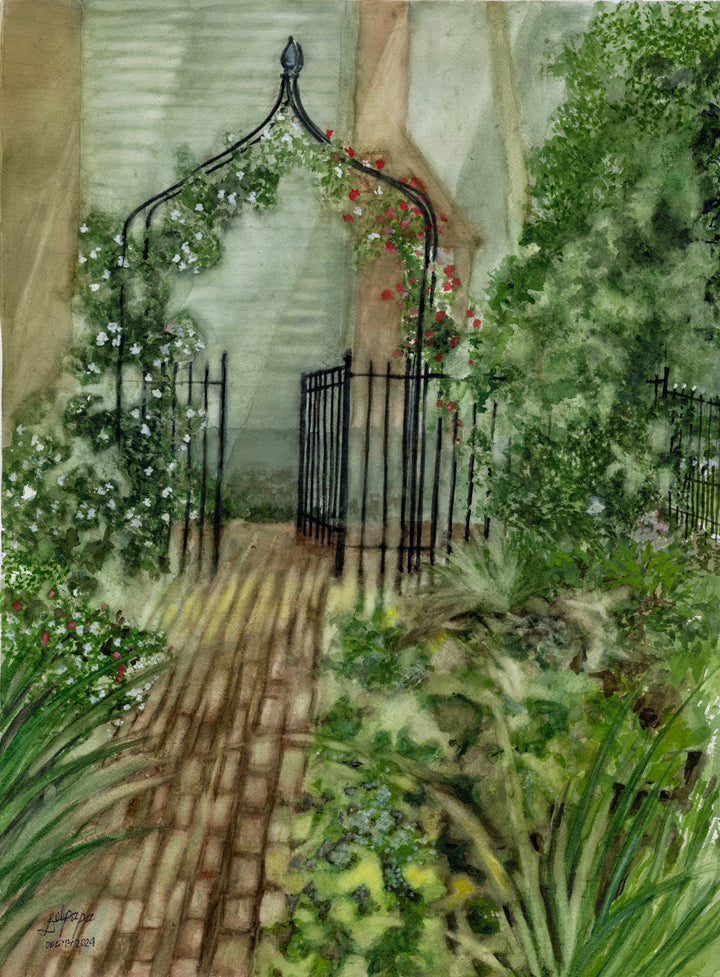 Misty Morning in the Garden