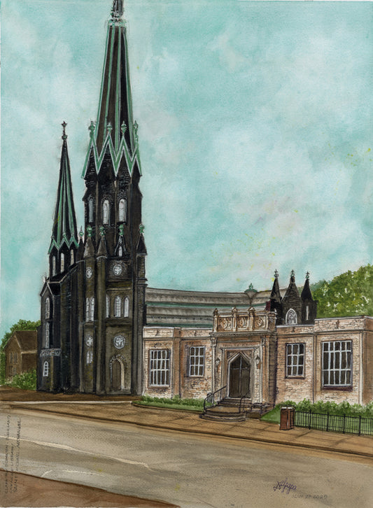 Clark Avenue and Scranton Street – Cleveland: Carnegie Library and Saint Michael the Arch Angel Church