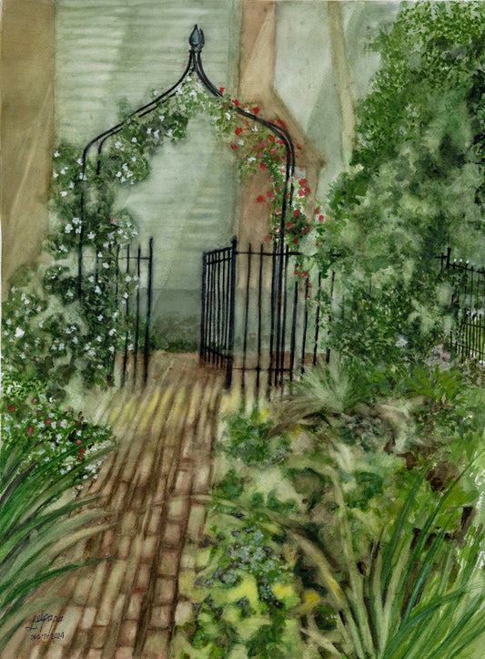 Misty Morning in the Garden