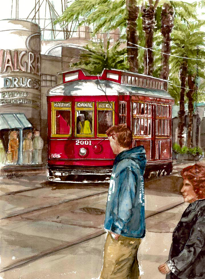 Trolley in New Orleans – Tin Shop Gallery